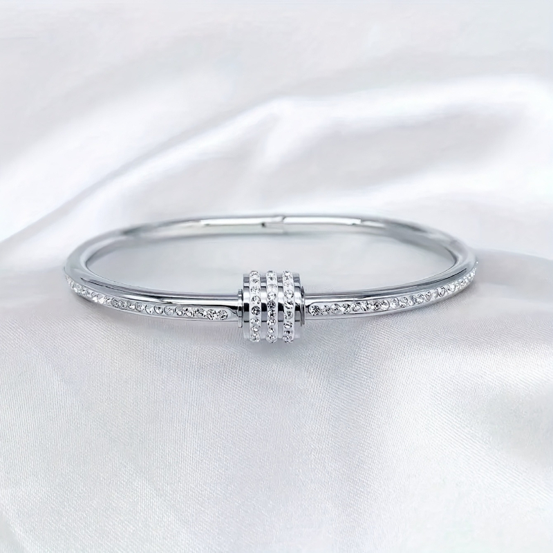 Women's Zirconia-Inlaid Rotatable Slim Waist Bracelet